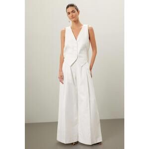 Nina Ricci Cady Drapped Open-Back Vest Size 40 (read description)